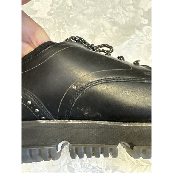 Cole Haan 12M Shoe 4.Zerogrand Plain Toe Oxford Black Reflective Waterproof - Picture 13 of 13